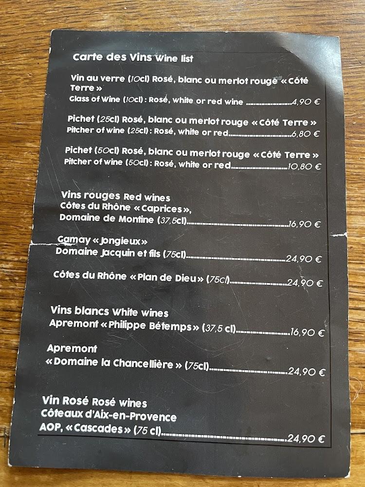 Restaurant les Killis - Menu Image 1